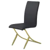 CoasterEssence 105172 Carmelia - Upholstered Dining Side Chairs (Set of 4) - Black
