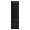 CoasterEveryday 800270 Alder - 6-Shelf Corner Bookcase - Cappuccino
