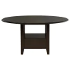 Coaster Fine Furniture 115100 Twyla - Round Dining Table With Drawer - Dark Cocoa