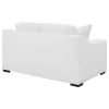 CoasterElevations 509892 Ashlyn - Upholstered Sloped Arm Loveseat - White