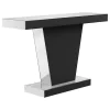 CoasterEssence 951786 Crocus - Rectangular Mirrored Entryway Console Table - Silver