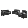 CoasterEveryday 506591-S3 Arabella - 3 Piece Upholstered Padded Arm Sofa Set - Gray