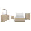 Coaster Fine Furniture 225081KE-S5 Ladera - 5 Piece Eastern King Bedroom Set - Light Elm