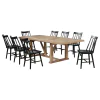 Coaster Fine Furniture 108541-S9B Middleton - 9 Piece Extension Leaf Dining Set - Brown And Black