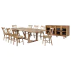 Coaster Fine Furniture 108541-S10N Middleton - 10 Piece Extension Leaf Dining Set - Brown And Black