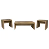 Coaster Fine Furniture 704128-S3 Lynette - 3 Piece Rectangular Coffee And End Table Set - Mango
