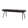 CoasterEssence 110653 Misty - Leather Upholstered Dining Bench - Antique Espresso