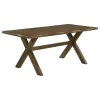 CoasterEveryday 106381-S6 Alston - 6 Piece Rectangular Dining Table Set - Knotty Nutmeg