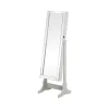 CoasterEssence 901866 Yvonne - Cheval Mirror With Jewelry Storage - Dove Gray