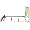 Coaster Fine Furniture 360351KE Amherst - Radio Weave Rattan Metal Eastern King Bed - Black