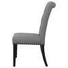 CoasterEssence 115162 Alana - Fabric Upholstered Dining Side Chair (Set of 2) - Gray