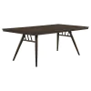 CoasterEssence 115271 Wes - Rectangular Wood Dining Table - Dark Walnut