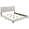Coaster Fine Furniture 300852KW Dorian - Fabric Upholstered California King Panel Bed - Cream