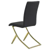 CoasterEssence 105172 Carmelia - Upholstered Dining Side Chairs (Set of 4) - Black