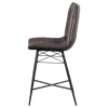 CoasterEssence 107860 Aiken - Upholstered Tufted Counter Chair (Set of 2) - Brown