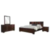 CoasterEssence 200719KE-S4 Jessica - 4 Piece Eastern King Bedroom Set - Cappuccino