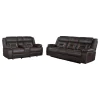CoasterEveryday 651354-S2 Greer - 2 Piece Upholstered Reclining Sofa Set - Brown
