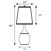 CoasterEveryday 901471 Tenya - Empire Shade Urn Table Lamp (Set of 2) - Silver