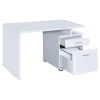 CoasterEveryday 800110 Irving - 2-Drawer Office Computer Desk - White