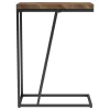 CoasterEveryday 931147 Sergio - Engineered Wood C-Shaped Side Table - Rustic Tobacco