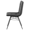CoasterEssence 110302 Aiken - Upholstered Dining Side Chair (Set of 4) - Charcoal