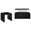 Coaster Fine Furniture 706228-S2 Knapp - 2 Piece Lift Top Coffee Table Set - Black