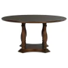 Coaster Fine Furniture 109400 Landon - Round Wood Pedestal Dining Table - Rich Brown