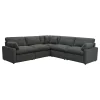 Coaster Fine Furniture 609530P Collins - 5 Piece Modular Power Reclining Sectional - Dark Gray