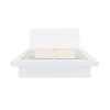 CoasterEssence 202990Q Jessica - Queen Platform Bed With Rail Seating - White