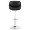 CoasterEssence 130504 Harris - Adjustable Bar Stool - Black And Chrome