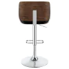 CoasterEssence 130502 Folsom - Upholstered Adjustable Bar Stool - Black And Chrome