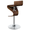 CoasterEssence 100396 Covina - Adjustable Bar Stool - Walnut