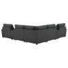 Coaster Fine Furniture 609530P-SETA Collins - 7 Piece Modular Power Reclining Sectional - Dark Gray