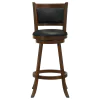 CoasterEssence 101920 Broxton - Upholstered Swivel Bar Chair (Set of 2) - Chestnut