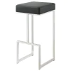 CoasterEveryday 105263 Gervase - Square Bar Stool - Black And Chrome