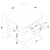 CoasterEssence 721037 Bradford - 1-Drawer Square Wood End Table - Walnut
