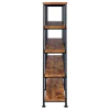 CoasterEveryday 801543 Analiese - 4-Shelf Double Bookshelf - Rustic Nutmeg