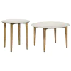 Coaster Fine Furniture 703718-S2 Aldis - 2 Piece Coffee And End Table Set - White