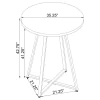 CoasterEveryday 183516 Burkhart - Round Pub Height Bistro Bar Table - Brown Oak
