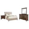 CoasterEssence 300525F-S4 Devon - 4 Piece Full Bedroom Set - Burnished Oak