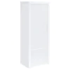 Coaster Fine Furniture 704254 Jude - 3-Shelf Engineered Wood Media Tower - High Gloss White