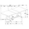 CoasterEssence 110311 Brockway - Extension Leaf Dining Table - Antique Java
