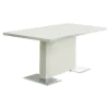 CoasterEssence 102310-S5K Anges - 5 Piece Dining Table Set - White High Gloss And Black