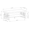 CoasterEssence 705708 Schmitt - Rectangular Coffee Table - White High Gloss