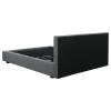 CoasterEssence 316020Q Gregory - Queen Upholstered Platform Bed - Graphite