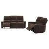 Coaster Fine Furniture 609571-S2 Navarro - 2 Piece Upholstered Reclining Sofa Set - Dark Brown