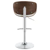 CoasterEssence 130505 Harris - Adjustable Bar Stool - Ecru And Chrome