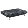 CoasterEssence 300281 Dilleston - Upholstered Tufted Convertible Sofa Bed - Black