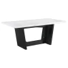 CoasterElevations 115511-S7BV Sherry - 7 Piece Rectangular Marble Top Dining Table Set - Brown