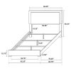 Coaster Fine Furniture 222931QB2 Marceline - Queen Side Rails, Box 2 of 2 - White